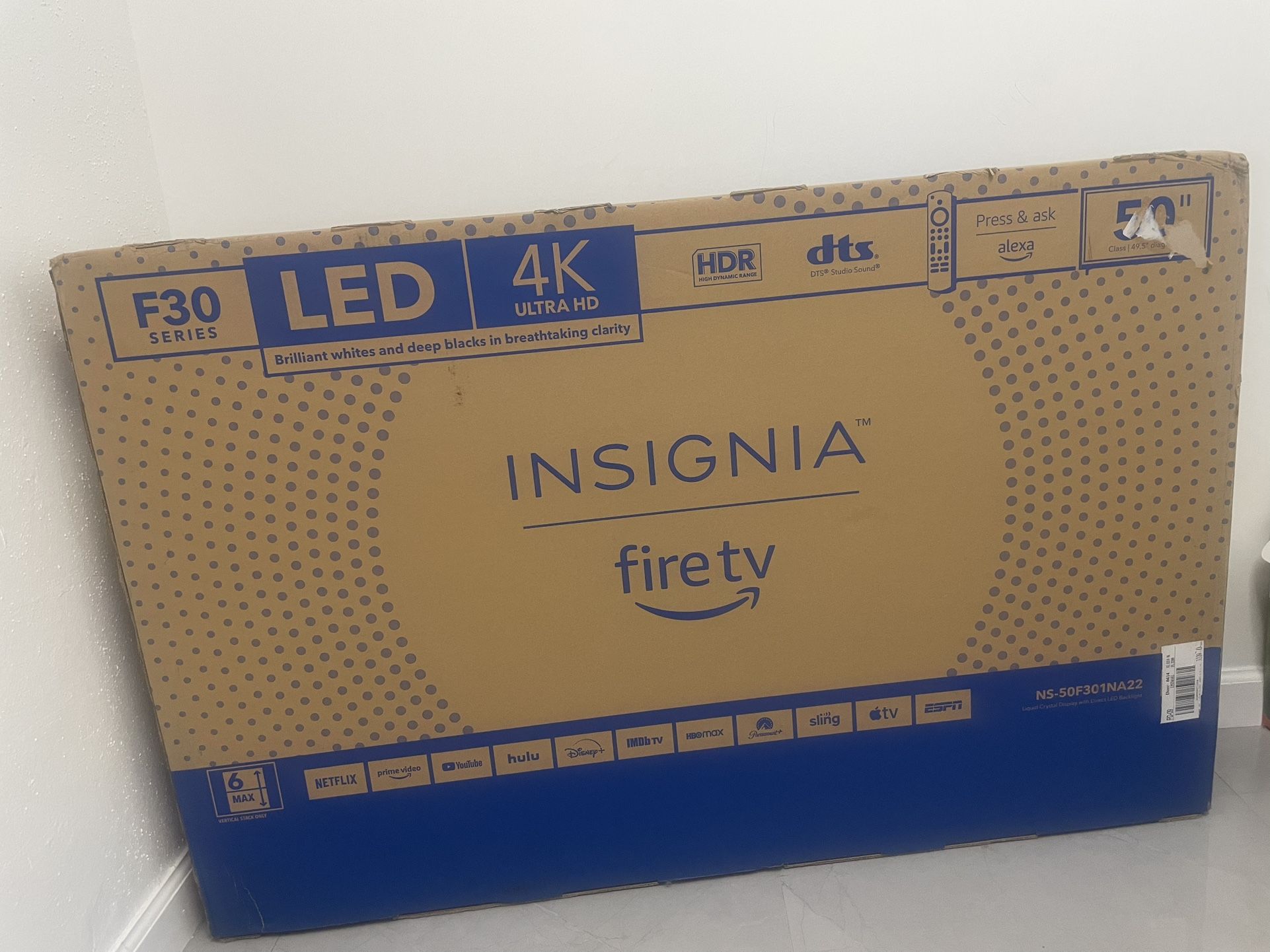 Insignia 50” class F50 Series QLED 4K UHD Smart Fire Tv
