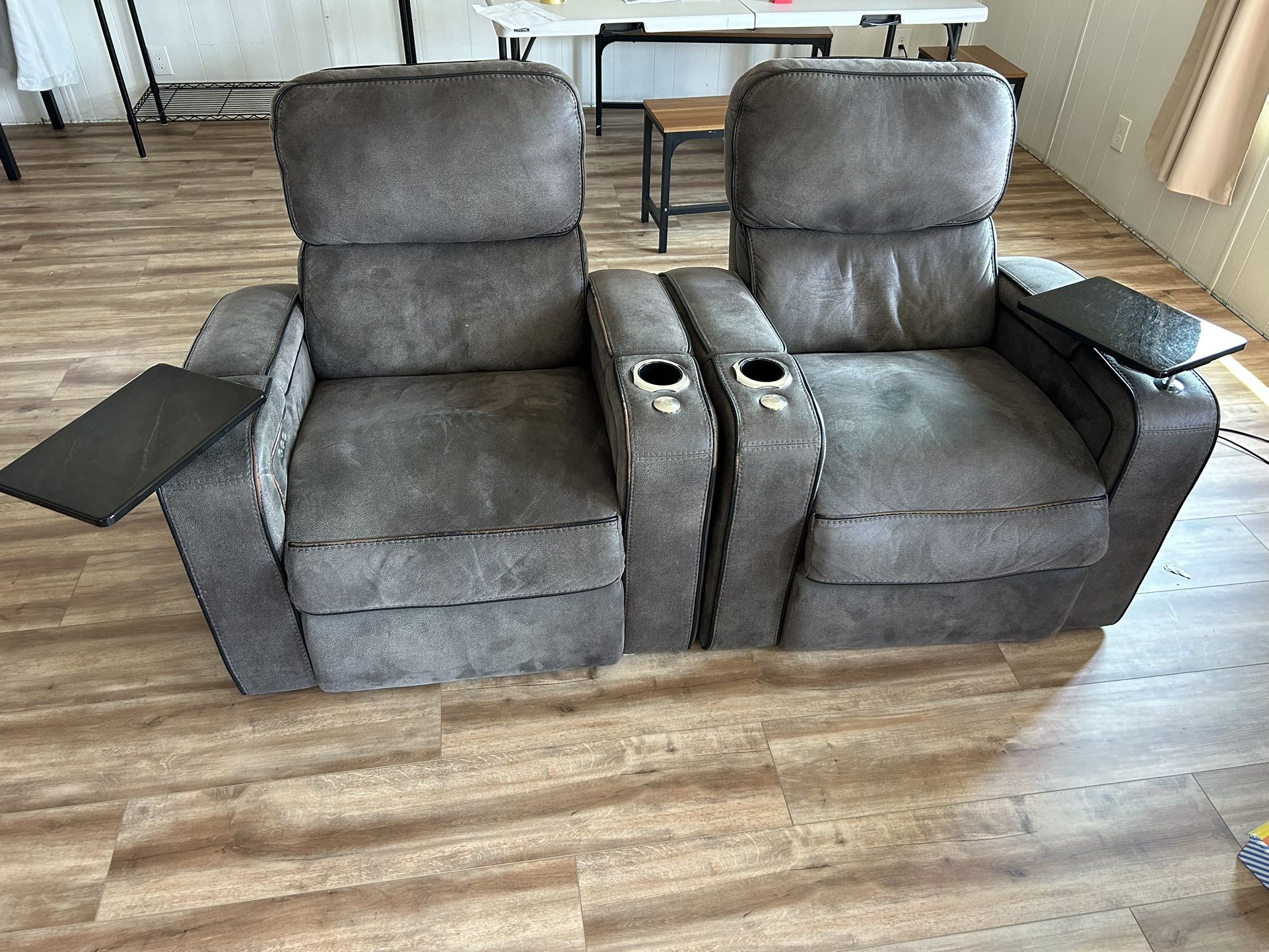 2 Power Recliners