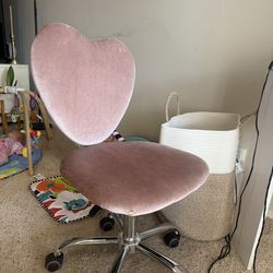 Heart-shaped vanity chair