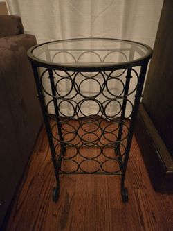 Wine Rack Side Table