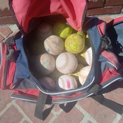 Bag  Of Softballs  For Sale Approx 25 To 30 Balls