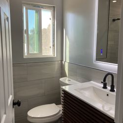 Restroom tile