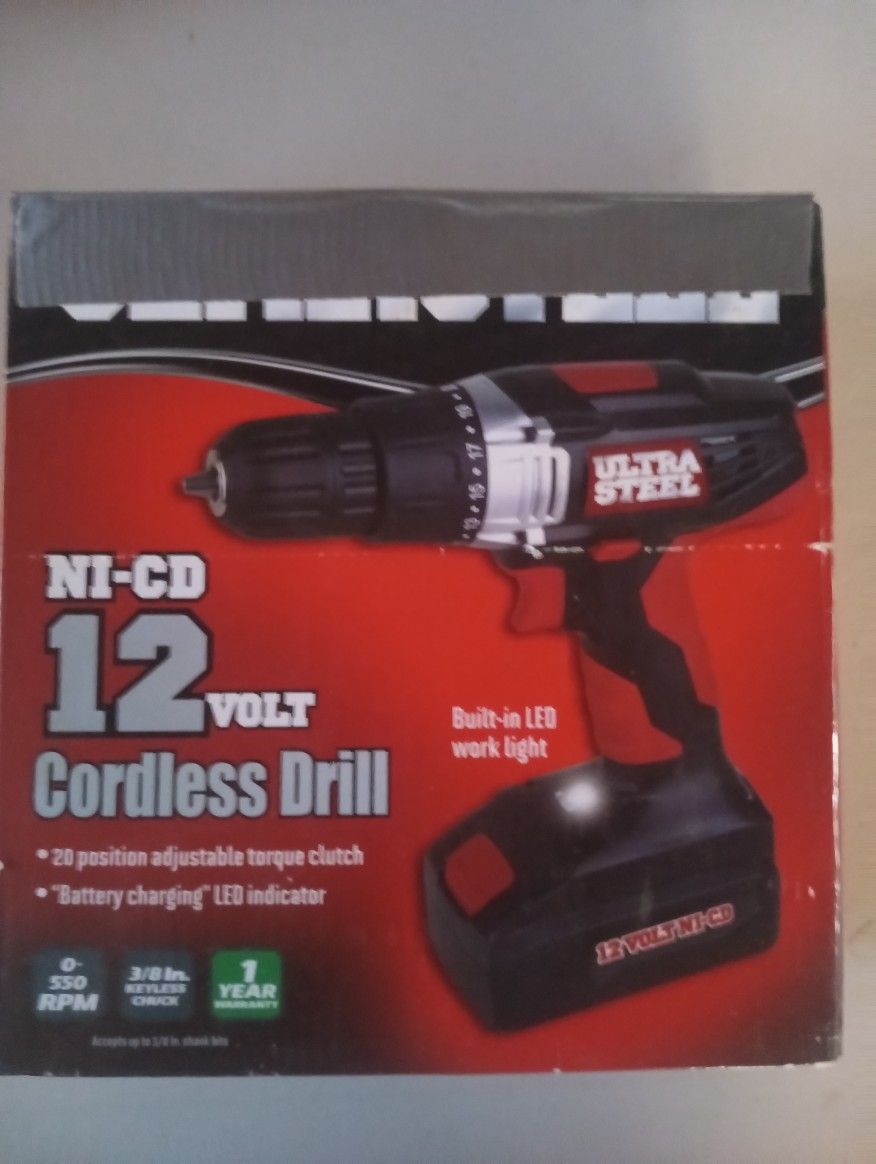 12"Volt Cordless Drill
