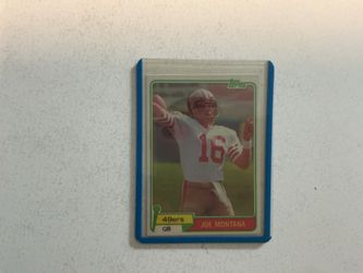Joe Montana 1981 Topps Rookie Card