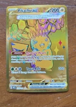 Pikachu ex hyper rare