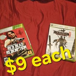 Xbox 360 Games $9 Each