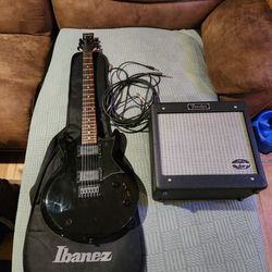 Ibanez Electric Guitar + Amp and Soft Case