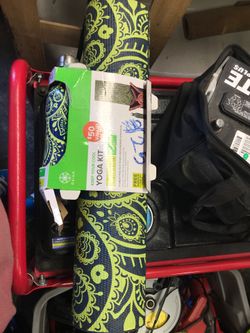 Yoga kit with water bottle