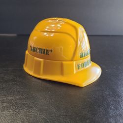 Vintage 80s Avon Hard Hat Decanter 
