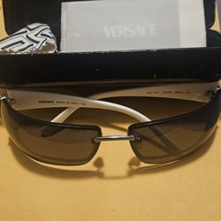 Versace White Sunglasses 