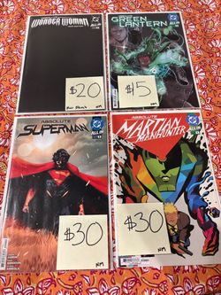 Absolute Superman, Wonder Woman, Martian Manhunter, Green Lantern 1S