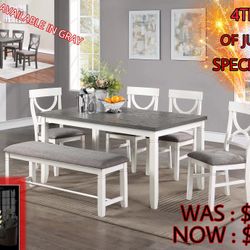 Beautiful 6pc Dining Table Set