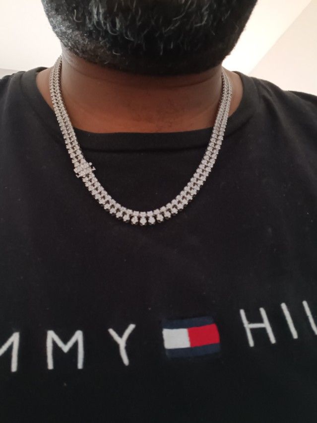 Double Row Diamond Necklace