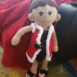 Christmas Crocheted Doll