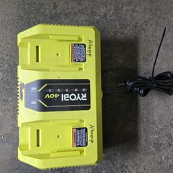 Genuine RYOBI 40-Volt Lithium Ion Dual Port Rapid Charger (OP409VNM) Brand New!