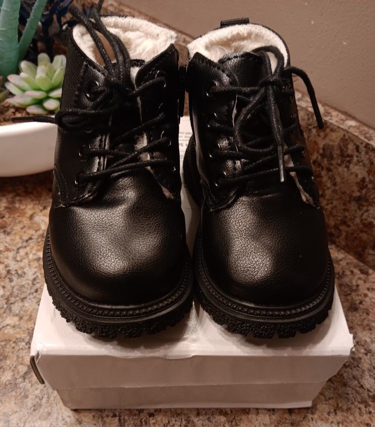 Black Children Fashion Boots