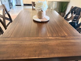 Counter Height Dining Table + 6 chairs