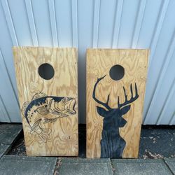 Homemade Corn Hole Set 