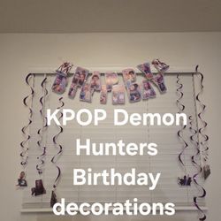 KPOP DEMON HUNTERS Birthday Decorations