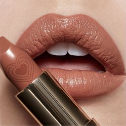 New! Charlotte Tilbury💕💄💗”NUDE ROMANCE”💗💄💕 K.I.S.S.I.N.G Satin Shine Lipstick 