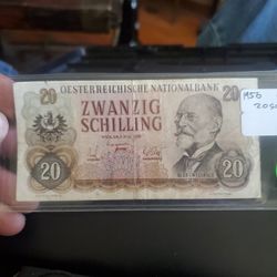 1956 Austrian 20 Schilling