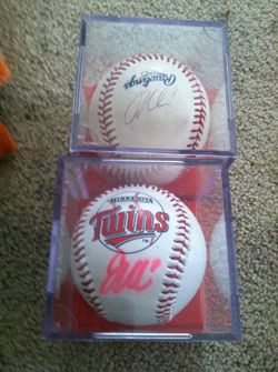 Joe Mauer Auto Baseballs
