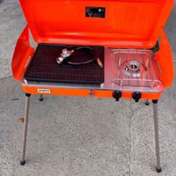 ON SALE!!! Brand New 20000 btu Propane Portable 2 Burners BBQ Grill Outdoor Camping Stove