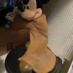 Large Heavy Disney Big Fig Star Wars Jedi Mickey Mouse Statue 18 Inches  