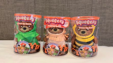 Toymendous Halloween Squeeezy Dress Up Bears *TARGET EXCLUSIVE*- Mushroom, Frog, Bee Squishy Squeeezy RMS CRAZY FUN dumplings Needohs