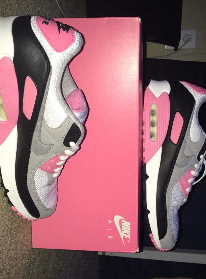 Hot pink black and grey Nike air max
