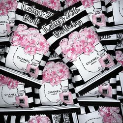 Chanel themed chip bags 