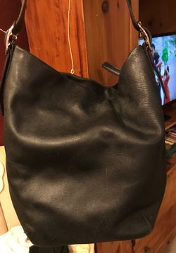Black coach vintage hobo bag