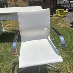 White Spinning Office Chair