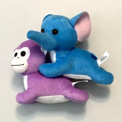 Monkey and Elephant Plushie