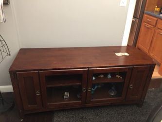 Solid wood tv stand 60 in