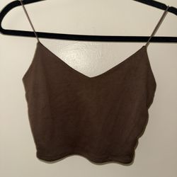 Brown Spaghetti Top