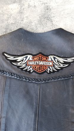 Leather Harley vest XL