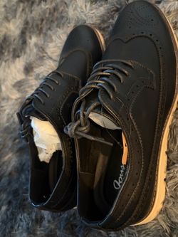 Black Wingtip Brogue Oxford Dress Shoes size 11