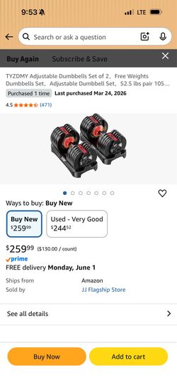 Dumbbell Set 52.5 lbs
