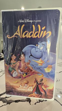 Brand new Disney Aladdin VHS Boxed Throw Blanket - Brand New!