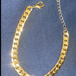 Price Drop! Cuban Bracelet 18k Gold Plated 