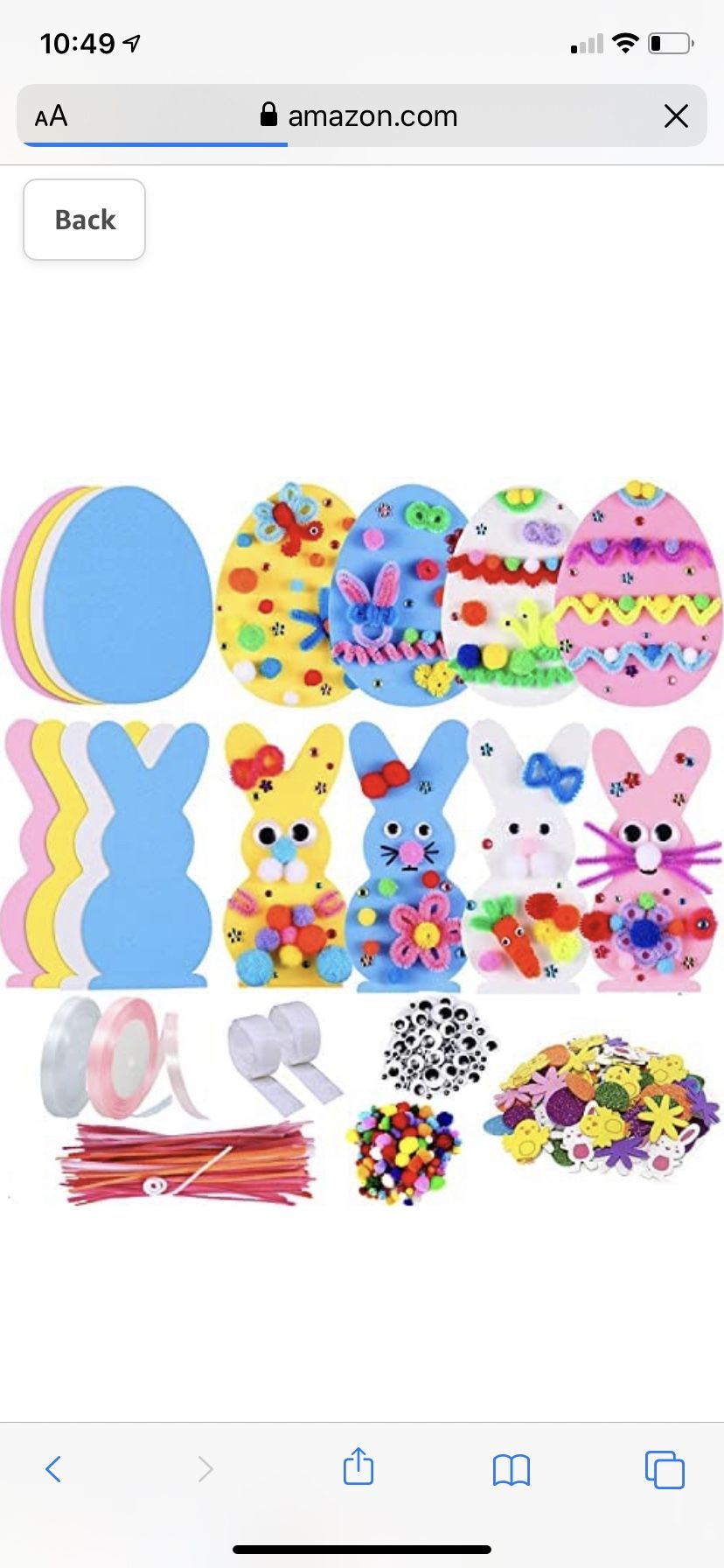 32pcs Bunny Egg Easter Craft Kits DIY Easter
