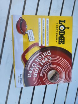 Lodge 3Qt Enameled Cast Iron Dutch Oven - Red
