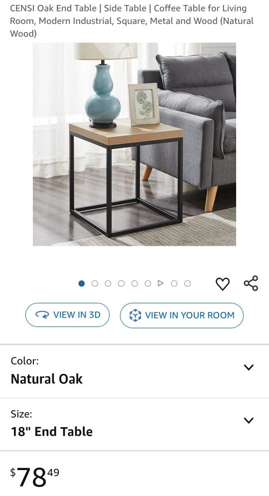 Oak End Table | Side Table | Coffee Table