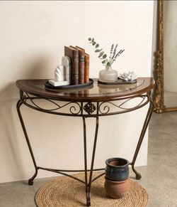 Half moon table. $50 or better offer