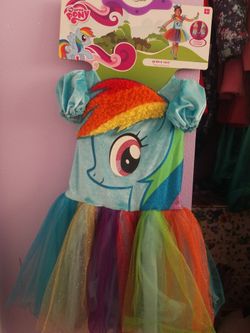 Girl Costume Rainbow Dash. Super cute