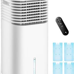 4-IN-1 Portable Air Conditioners, Evaporative Air Cooler w/ 4 Modes & 3 Speeds, 15H Timer for Smart Auto-off, 2-Gal Tank for 20H Cooling