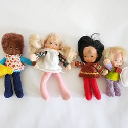 1975 Mattel Honey Hill Bunch • Curly Q • Darlin • IQ • Lil Kid • Cat & Dog 