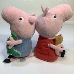 Peppa Pig and George Plushies 