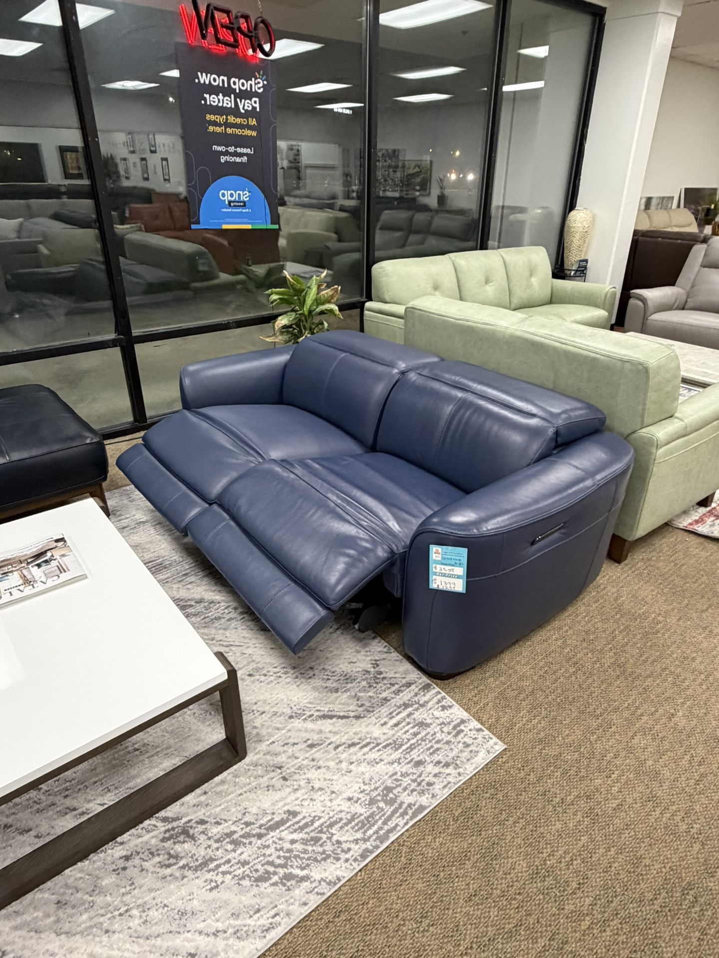 100% Real Leather Sofa-Lexanna 